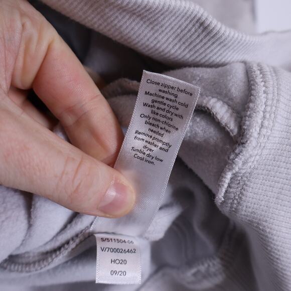 ATHLETA Triumph Printed Hoodie Grey Gypsum Camo Zip Up Stretch Active Women's M - Picture 14 of 14